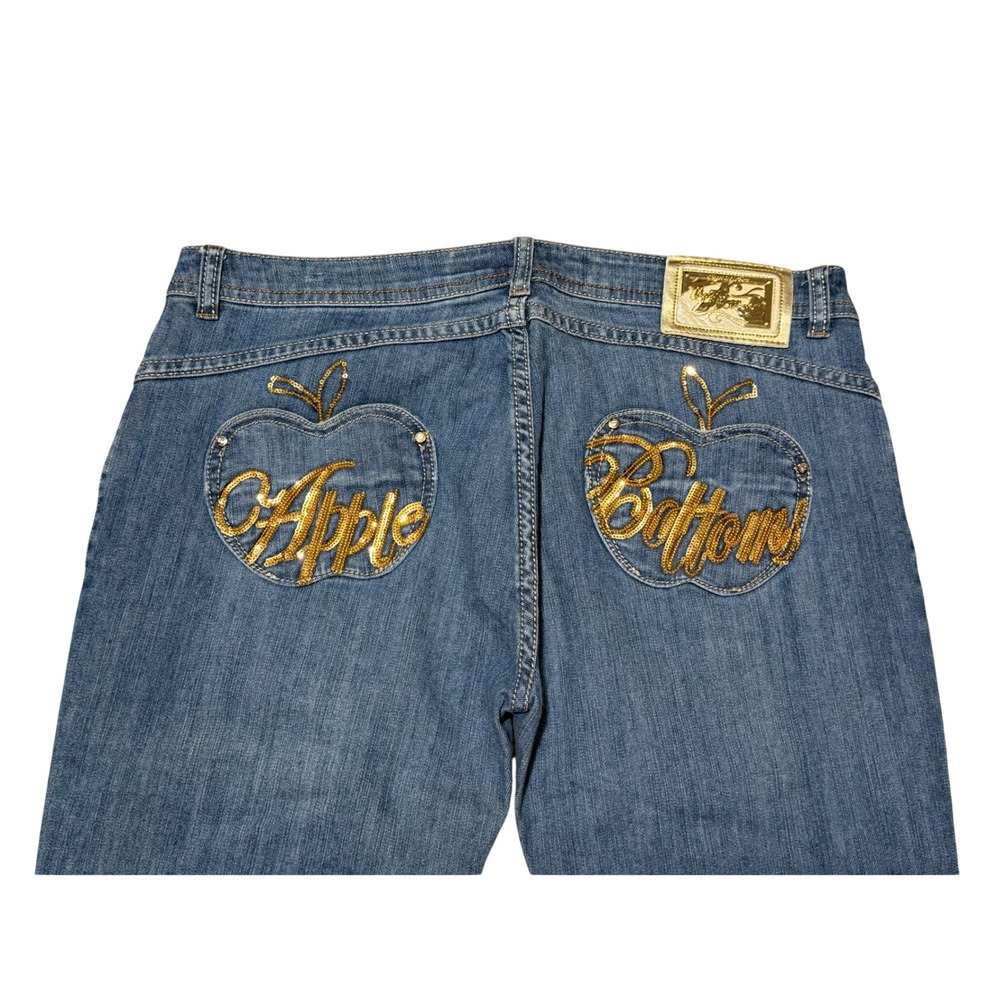 Vintage Apple Bottoms Capri Jeans Womens 13/14 Y2K McBling Cropped